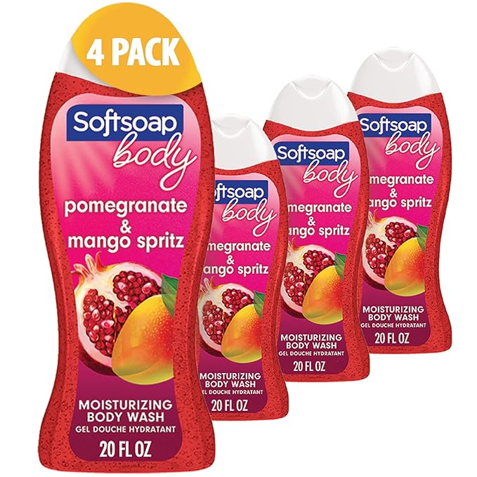 Softsoap Body Wash and Hand Soap Bundle (4 Items)