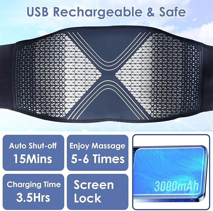 Lower Back Massager Heating Pad Cordless Heating Pad 1Pcs
