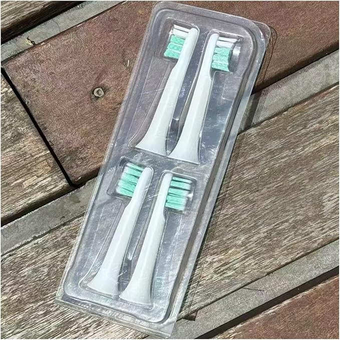 8pcs Replacement Toothbrush Head Compatible for Seago SG-2308/XF77/XF55/SG-2309 Accessories Soft Bristles Nozzles
