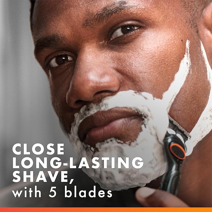 Gillette Fusion5 Power Razor Blade Refills for Men 8 Count with Precision Trimmer