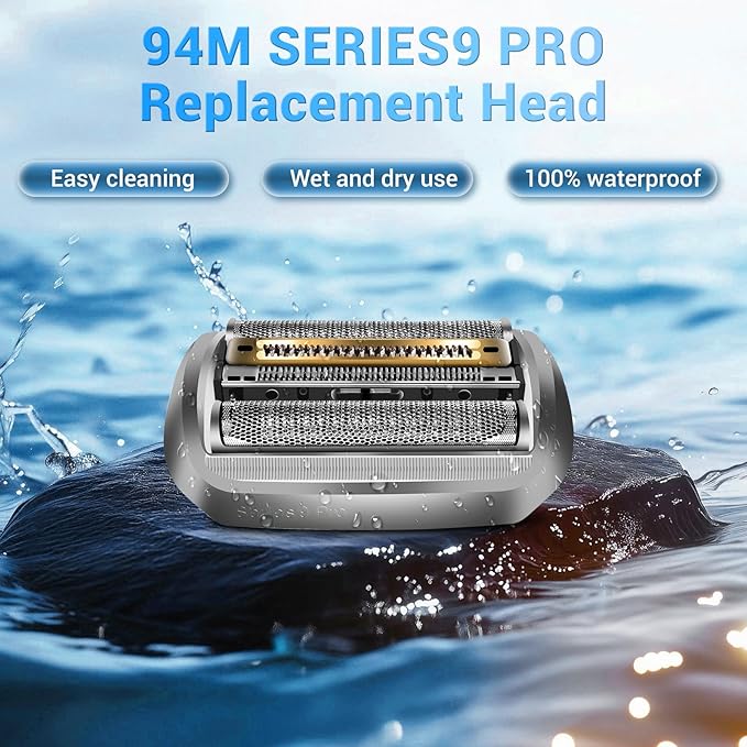 94M Replacement Heads Compatible with Series 9 Electric Shaver Replacement bladesfor s9 Sport Replacement Head and Series 9 Pro Electric Razors 9290cc9291cc9370cc9293s9385cc9390cc