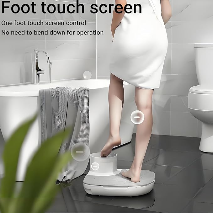 4 Speeds Full Body Dryer 1300W Electric Body Heater Blow with LCD Control Panel &amp Lid Opening Tool 4 Wind Speeds and Cold/Warm Breeze Ideal for Limited Mobility