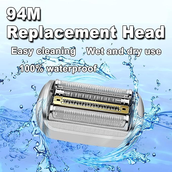 Series 9 Pro 94M Electric Replacement Shaver Head Accessories Shaver Compatible with Braun Series 9 Pro Electric Razors 9290cc 9291cc 9370cc 9376cc 9293s 9260s 9295cc 9385cc(Upgraded ver.)