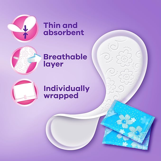 Always Daily Fresh Thin Liners Regular Absorbency Unscented Panty Liners 432 Count (Pack of 2)