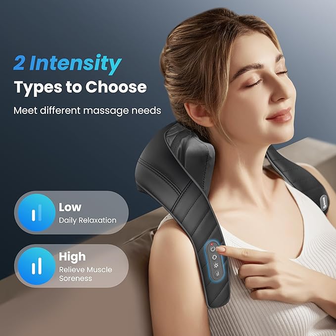 COMFIER Cordless Neck Massager &amp Massage Seat Cushion