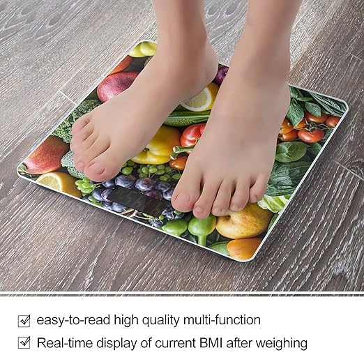 Fresh Fruits Vegetables Scale for Body Weight Smart Scales Digital Bathroom Scale High Precision Weighing Scales with Large Display Weighing Machine for People