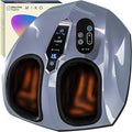 MIKO Foot Massager Machine - Deep Kneading Shiatsu Air Compression and Heat Therapy - Plantar Fasciitis Diabetics Neuropathy Fits Up to Men Size 12