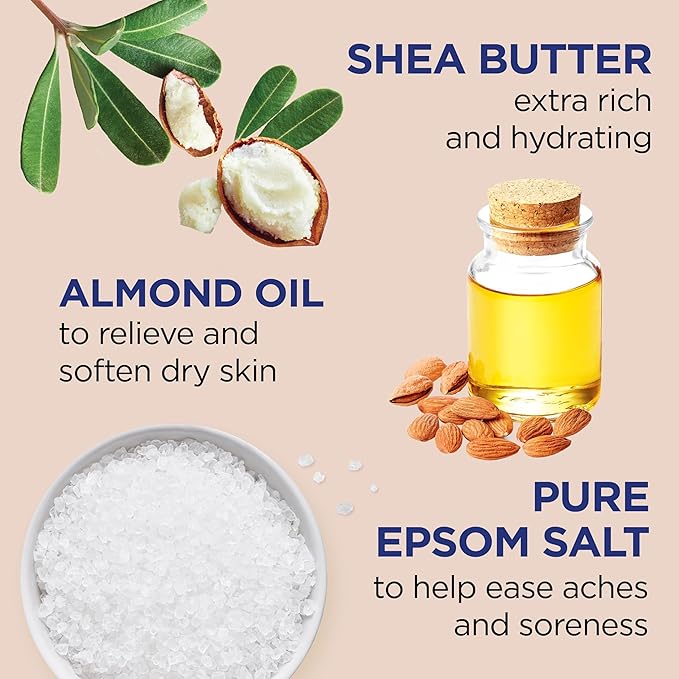 Dr Teal's Body Wash with Pure Epsom Salt with Shea Butter &amp Almond Oil 24 fl oz (Pack of 4)