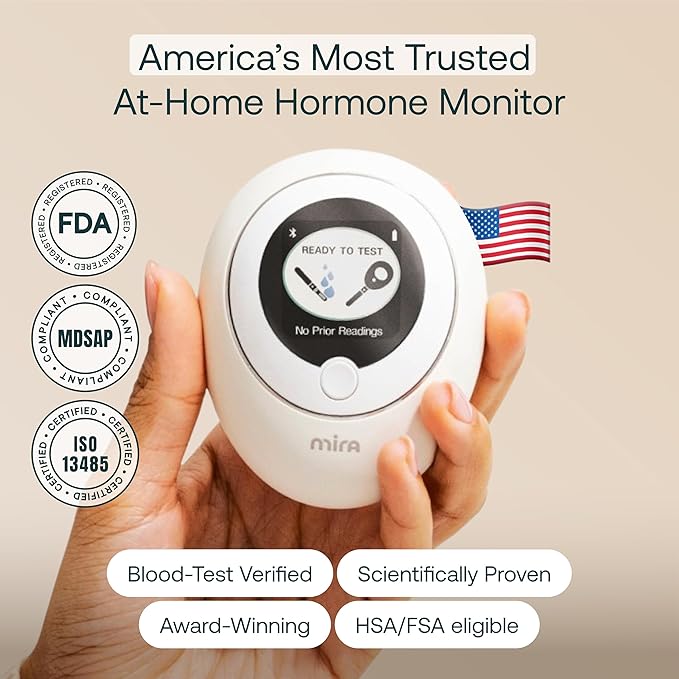 Mira Ultra4 Fertility Monitor &amp Ovulation Test Kit Track 4 Key Fertility Hormones LH PdG E3G and FSH for Family Planning &amp Pregnancy Digital Results at Home with the Analyzer + Mira App