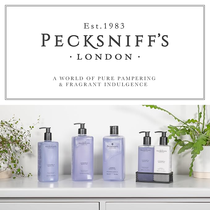Pecksniff's Lavender &amp White Tea Moisturizing Shower Gel | 750ml / 25.36 Fl Oz