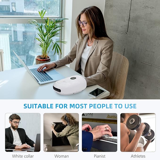 COMFIER Hand Massager with Heat and Compression Cordless Hand Massager for Arthritis and Carpal Tunnel Gifts for Mom Dads Women and Men