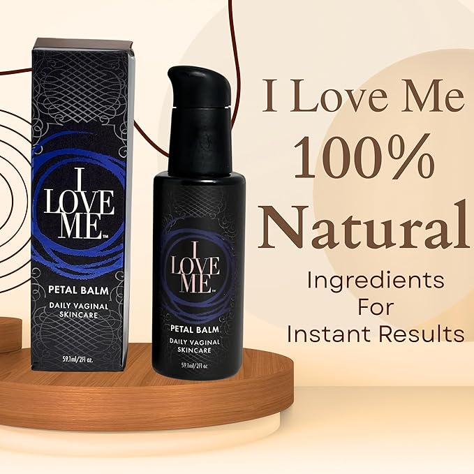 Petal Balm Daily Vaginal Skincare - Vulva Balm for Vaginal Dryness &amp Itching - Clinically Tested Hormone-Free Natural Vaginal Moisturizer for Sensitive Vulvar Skin - Intimate Feminine Care - 2Fl O
