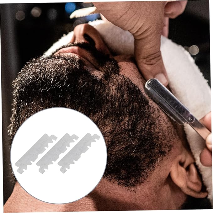 300pcs Single Face Folding Cutter for Home and Barbershop Shaving Lightweight Easy to Hold for Beard Sideburns and Fine Hair