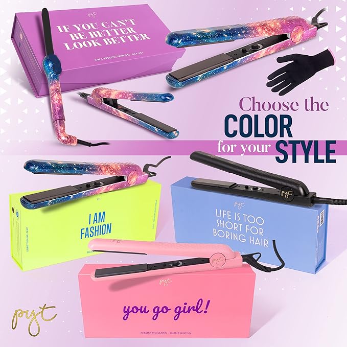 PYT Lola Tool Kit 1.25 Flat Iron 1 Curling Wand 19 mm 1 Mini Hair Straightener