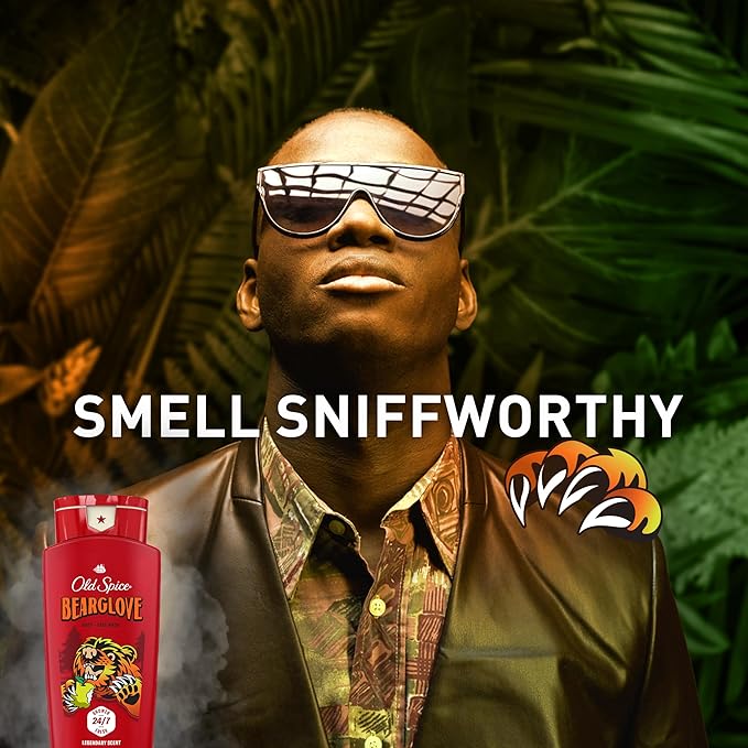 Old Spice Cleansing Body Wash for Men 3X Defense 24/7 Shower Fresh with Lasting Scent 2-in-1 Body &amp Face Wash Bearglove with Crisp Orchard Scent 24 oz (Pack of 4)