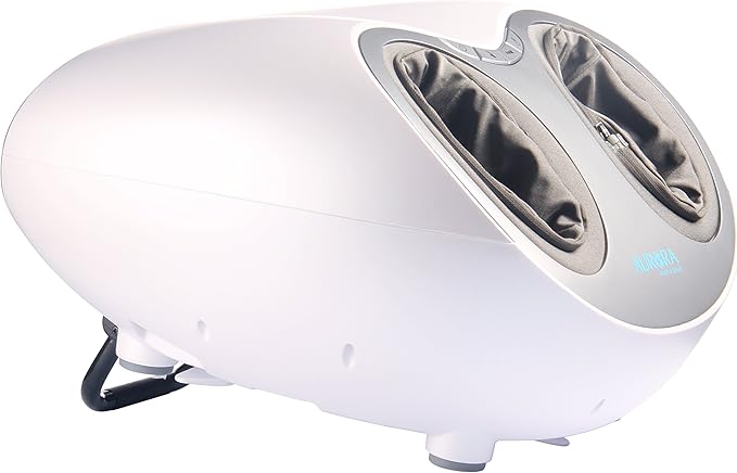 Aurora Health &amp Beauty Shiatsu Air Compression Deep Kneading Foot Massager with Heat Therapy