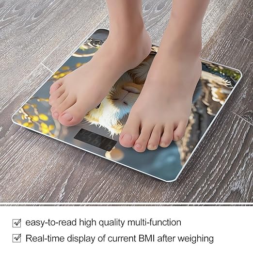 Guinea Pig Weight Scale Highly Accurate Digital Weighing Scale with Large LCD Display Smart Bathroom Scales for Home Bedrooms and Gift Giving