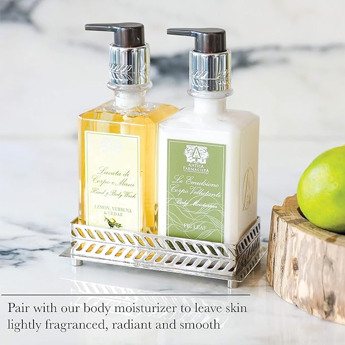Antica Farmacista Hand &amp Body Wash - Luxury Nourishing Body Wash - Hydrating Hand Cleansing Wash - Bath &amp Body Gift - Lemon Verbena &amp Cedar 10 fl oz