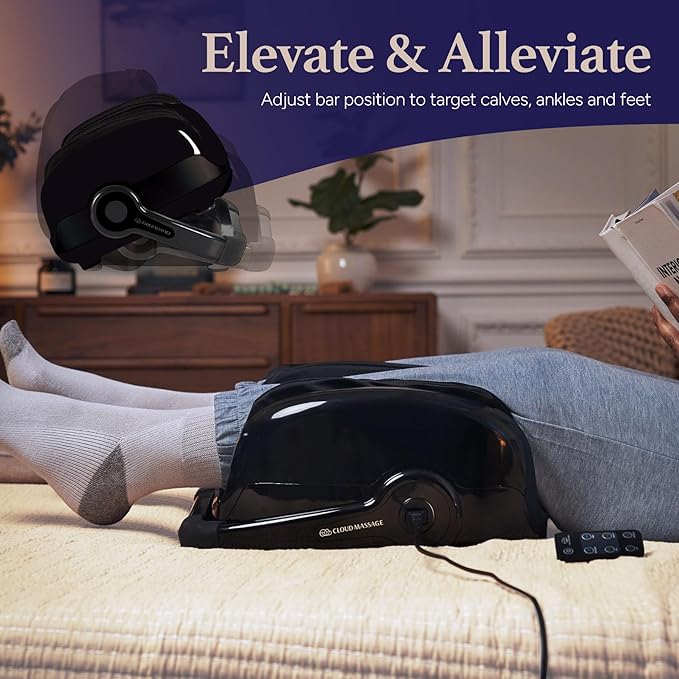Cloud Massage Shiatsu Foot Massager with Heat Deep Kneading Therapy for Pain Relief Circulation Post-Activity Relaxation - Foot Massager for Plantar Fasciitis and Arthritis Relief