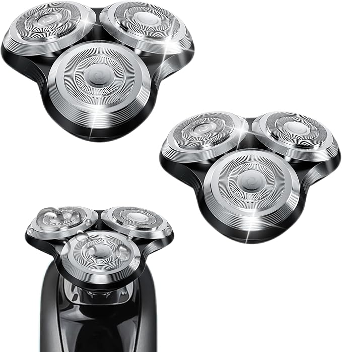 SH90 Replacement Heads Compatible with Philips Norelco Shavers Series 9000 New Version of Metal Wheel Buckle and Upgrade Double-Layer Precision Replacement Blades(2 Pack)