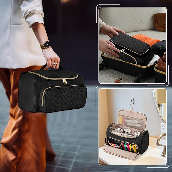 Fasrom Travel Carrying Case Compatible with Shark FlexStyle Air Styling &amp Drying System HD430/HD435 Hair Blow Dryer Storage Bag to Organize Hair Styling Attachments Black (Empty Bag)