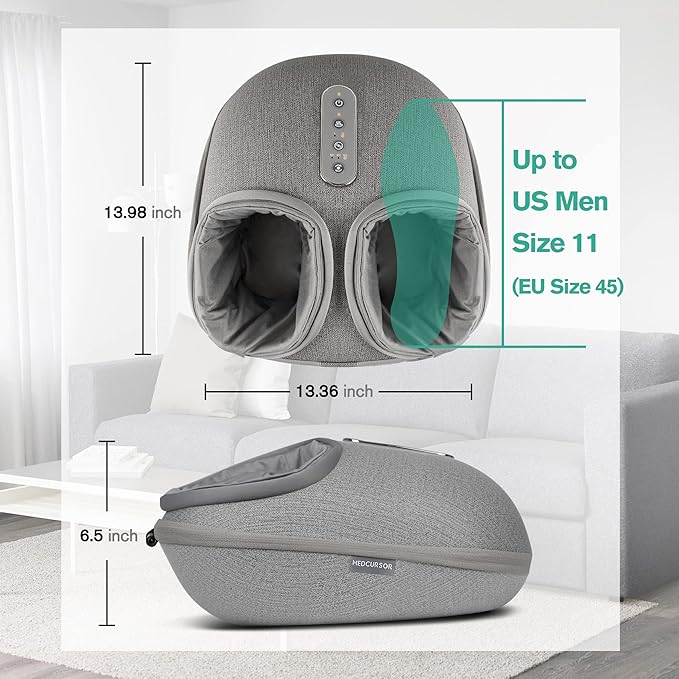 Medcursor Foot Massager Machine Neck and Shoulder Massager with Heat