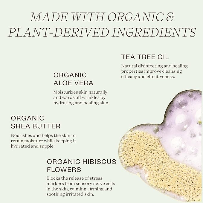 Ingreendients Natural Body Wash With Organic Ingredients - Moisturizing For Dry and Sensitive Skin Vegan Cruelty Free Sulfate Free Betaine Free (2 x 16 FL. Oz)