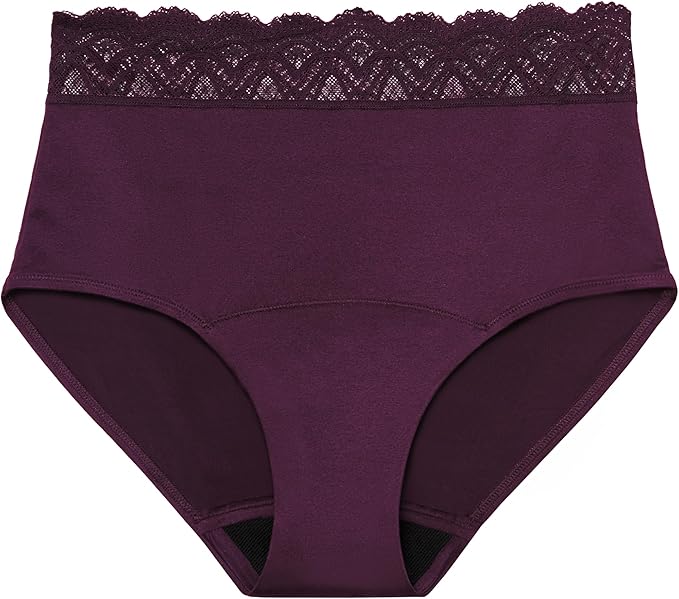 Thinx for All Leaks Hi-Waist Underwear Holds up to 100ml or 6tbps or 1/4 Cup Worth of Liquid* Light Absorbency Incontinence Underwear for Women Feminine Care Beige S
