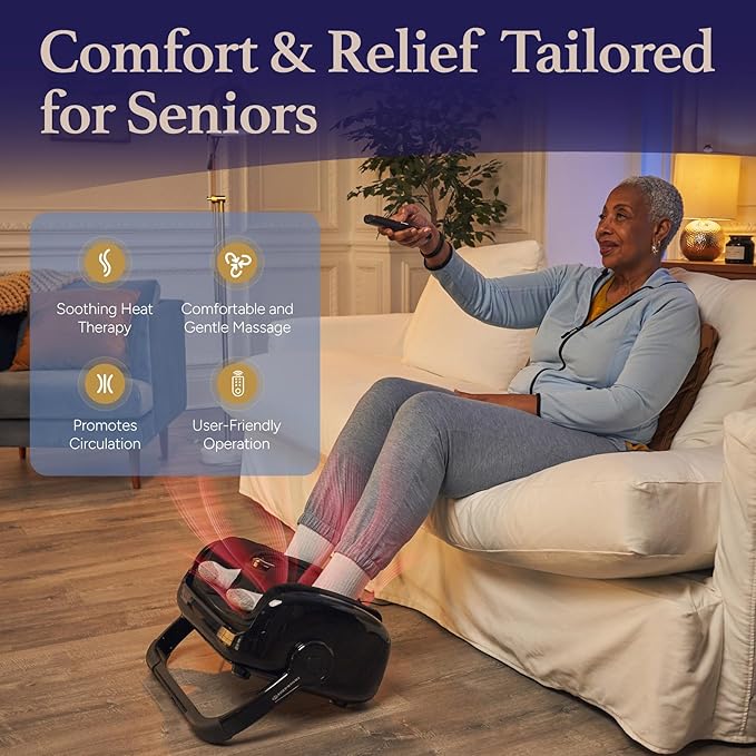 Cloud Massage Shiatsu Foot Massager with Heat Deep Kneading Therapy for Pain Relief Circulation Post-Activity Relaxation - Foot Massager for Plantar Fasciitis and Arthritis Relief