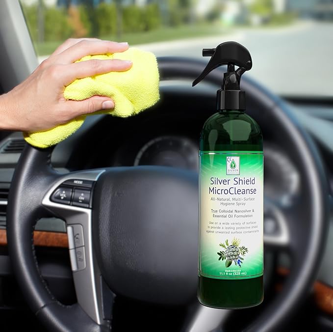 Silver Shield Sanitizer All Natural Colloidal Silver MicroCleanser 12 oz.