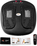 Power Legs Electric Foot Massager Machine with Remote Control Adjustable Speed Vibration - Calf Massager - Feet Massager for Neuropathy Pain Relief Plantar Fasciitis Leg Blood Circulation (Black)