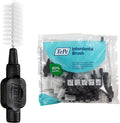 TePe Interdental Brush Original Soft Dental Brush for Teeth Cleaning Pack of 25 1.5 mm Extra-Large Gaps Black Size 8