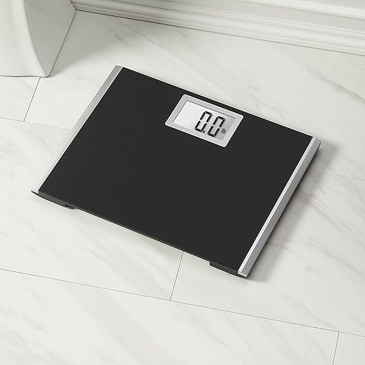 Eat Smart Precision Plus Scale for Body Weight Wide Platform for added comfort. Extra heavy 440 LB capacity