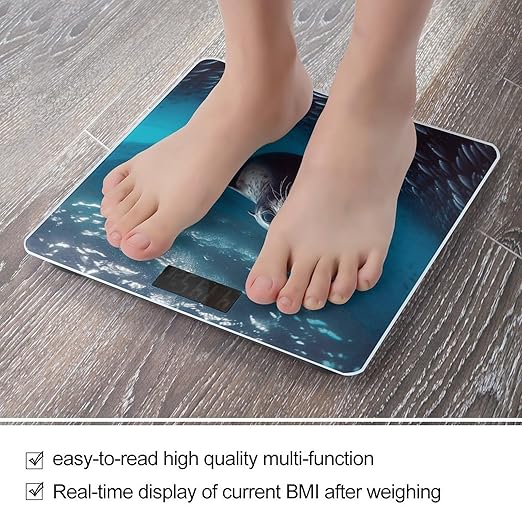 Underwater Sea Lion Smart Scale for Body Weight Accurate Bathroom Scale with LED Display Digital Weight Scales Weighing Machine High Precision Scales for Bath Home