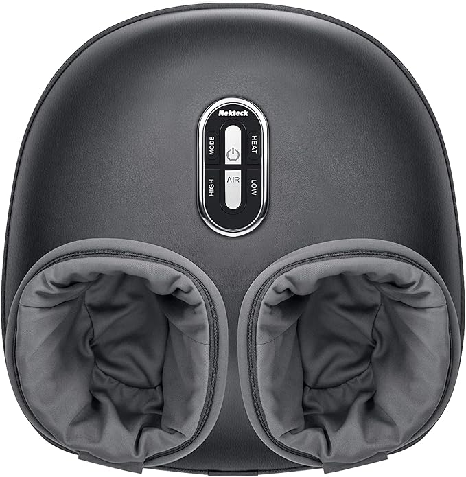 Nekteck Foot Massager with Heat: 3 Modes Deep Kneading Therapy