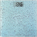 Taylor Digital Scales for Body Weight Highly Accurate 400 LB Capacity Auto On and Off Scale 11.8 x 11.8 Inches Water Drop Blue