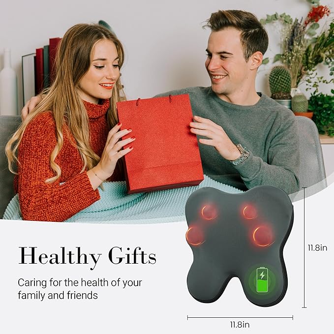 Back Massager with Heat Massager Pad