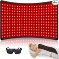 Red Light Therapy for Body 24 x 12 Large Infrared Red Light Therapy Belt Pad with Timer for Back Belly Shoulder Muscle Pain Relief 32W Portable 660nm 850nm Home Heating Light Therapy