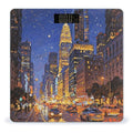 City Night View Weight Scale Large Bathroom Scales Digital Weight with Bright LED Display Non Slip Automatic Weighing Scale Fashion Weighing Machine for Body
