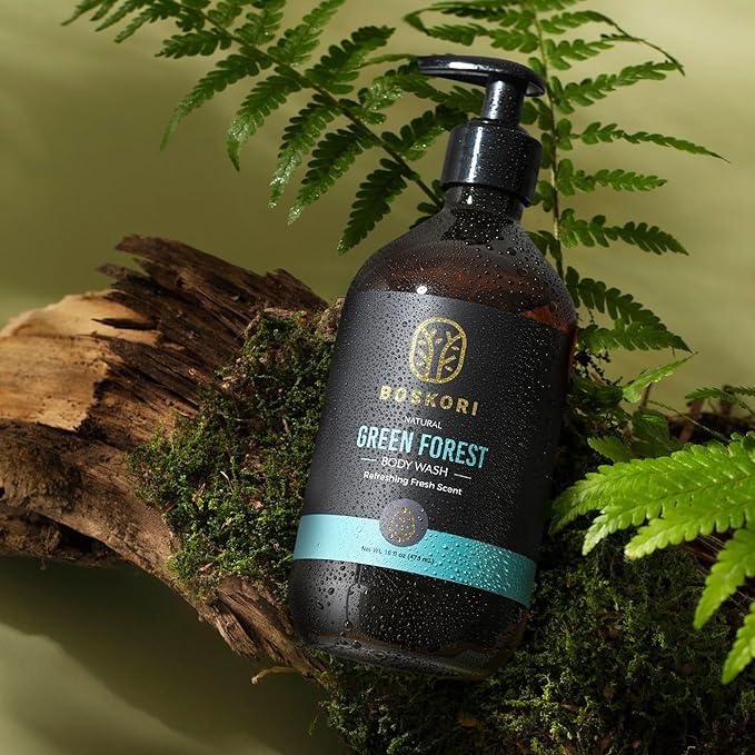 Cedar Essence Body Wash for Men – Gentle Daily Cleanser with Natural Cedarwood &amp Herbal Extracts Plant-Derived Hydration No Harsh Chemicals Refreshing Wood Aroma – Made in Taiwan 16 fl oz