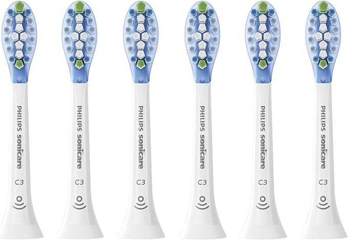 Philips Sonicare HX9046/10 Premium Plaque Defense Brush Heads with BrushSync (X6)