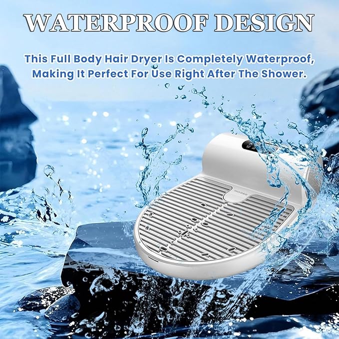 1350W Body Hair Dryer with Sensor &amp Weight Scale Electric Full Body Dryer for Spa-Like Experience LED Control Panel for Ultimate Comfort &amp Care