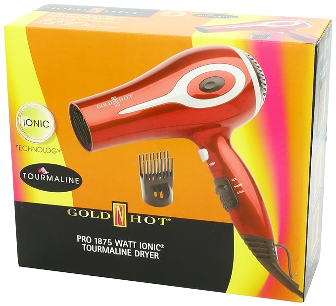 Gold 'N Hot 1875-Watt Professional Ionic Tourmaline Dryer