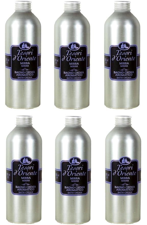 Tesori d'Oriente: Mirra Bath Cream with Myrrh 500ml Pack of 6 [ Italian Import ]