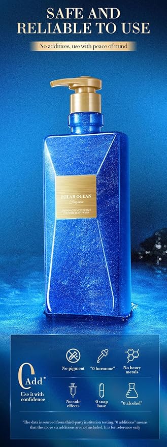 Shower Gel For Women Men Scented Body Wash Perfumed Bath &amp Shower Gel Gentle Formula ﻿ (Polar Ocean)