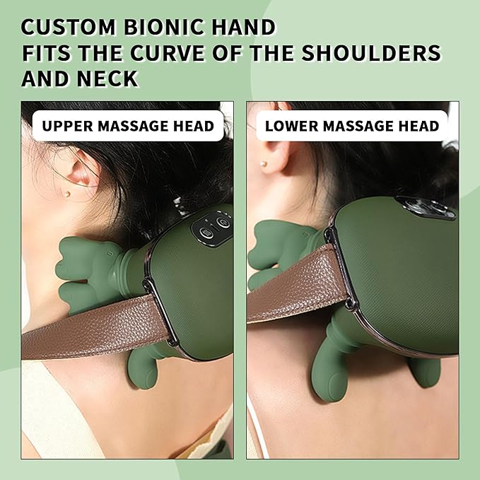 Smart Neck Massager with Soothing Heat Portable Relaxation Neck Massager for Home Office Travel Adjustable Comfort Massage Modes Gift for Family &amp Friends