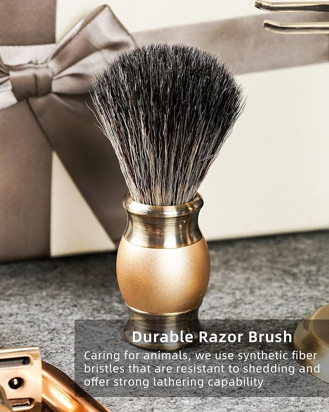 FREED Luxury Shaving Set for Men - Double Edge Safety Razor with alloy handle include 120 count Japanese 6cr13 Stainless Steel blade It's the best gift for men fathersor birthdays