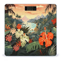 Summer Hawaiian Scale for Body Weight Anti-Slip Digital Bathroom Scale Sturdy Toughened Glass Weighing Scales High Precision Safe Rounded Corners Smart Scales