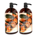 Dead Sea Collection Argan Body Wash for Women and Men - with Pure Dead Sea Minerals and Argan Oil - Cleanses and Moisturizes Skin - Pack of 2 (67.6 fl. oz)