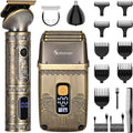 T-Blade Hair Trimmers &amp Electric Shavers for Men Foil Shaver Beard Trimmer Men's Grooming Kit with Triple Blades Cordless